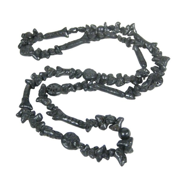 Unbranded Jewelry Pottery Fetish Bird Fish Necklace Beaded 3 In